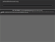 Tablet Screenshot of polandsholocaust.org
